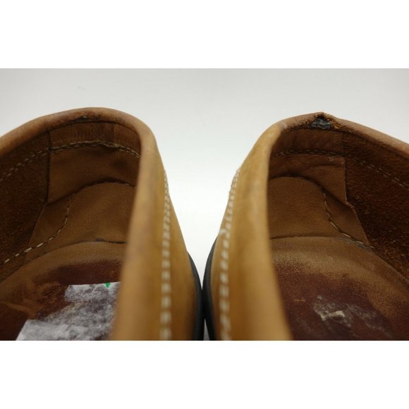 Dooney & Burke Brown Leather Moc Toe Penny Loafer Driving Shoes Men\'s 9.5